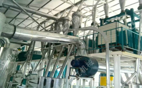 日產(chǎn)100噸一機(jī)多用玉米綜合加工設(shè)備，吉林自動一體化玉米碴子制糝機(jī):玉米收獲機(jī)